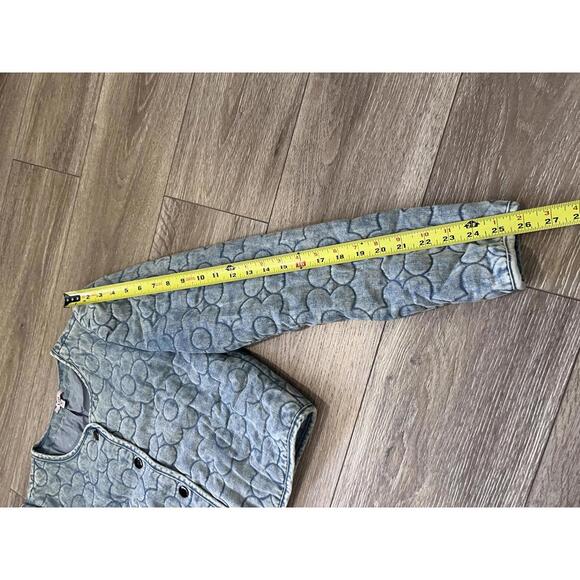 LFD Women's Quilted Denim Jacket Medium - Picture 4 of 8